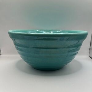 Vintage beehive bowl in aqua